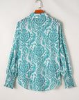 Mckenna Paisley Buttoned Loose Shirt