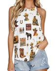 Vintage Cowboy Collage Western Tank Top
