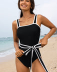 Celine Edge Belted One Piece Swimsuit