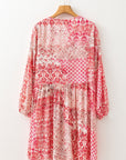 Melody Floral Tassel Tie Long Sleeve Mini Dress