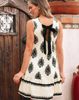 Jazmin Sleeveless Hollowed Bowknot Back Mini Dress