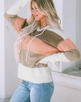 Parker Knitted Drawstring Hooded Sweater