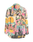 Baha Ranch Retro Pop Western Collage Blazer