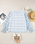 Haven Puff Sleeve V Neck Blouse