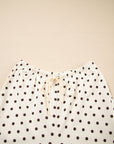 Polka Dot Waffle Knit Top and Pants Lounge Set