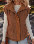 Evelyn Knot Side Plush Vest