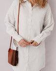 Selena Long Sleeve Button Up Shirt Dress