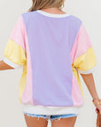 Colorblock Chest Pocket T-Shirt
