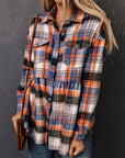 Elizabeth Plaid Down Ruffled Shirt