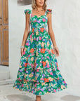 Floral Ruffle Tiered Maxi Dress