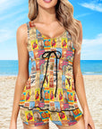 Vintage Rodeo Poster Tankini Boy Shorts
