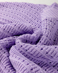 Pointelle Knit Short Sleeve Sweater