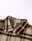 Plaid Chest Pocket Buttoned Shacket