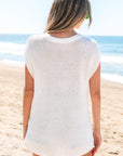 Jemma Sweater Tee with Side Slits