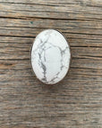 White Cabochon Western Concho 1" CABWT