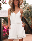 Lexi Lace Spaghetti Strap V Neck Loose Fit Romper