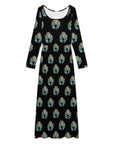Turquoise Naja Long Sleeve Jumpsuit