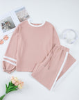 Varsity Stripe Top and Drawstring Pant Set