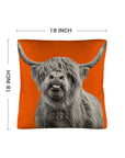 Silly HIghland Throw Pillow Case Made in America