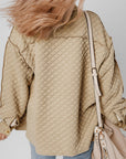 Celeste Quilted Puffer Buttoned Shacket