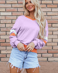 Mazie V Neck Sweatshirt
