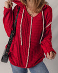 Olivia Knit Drawstring Hooded Sweater