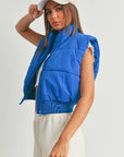 Crop Puffer Vest