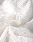Eyelet Embroidered Puff Sleeve Blouse