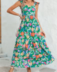 Floral Ruffle Tiered Maxi Dress