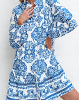 Adalynn Tribal Button Up Loose Mini Dress