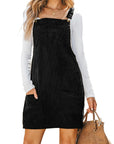 Alexis Front Pockets Corduroy Overall Dress