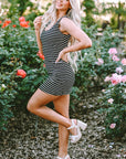 Flora Ribbed Knit Sleeveless Mini Dress