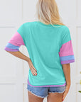 Chandler Half Sleeve Buttons Henley Top