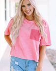 Jolene Lace Patch Pocket T-Shirt