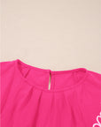 Floral Embroidered Pleated Blouse