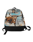Vintage Bull Collage Western Backpack