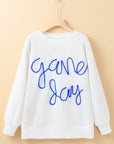 GAME DAY Tinsel Drop Shoulder Sweatshirt