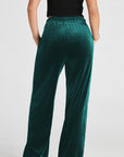 Solid Drawstring Waist Wide Leg Pants