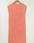 Eloise Mineral Wash Pocketed T-shirt Long Dress