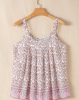 Taytum Bohemian Floral Pleated Tank