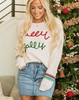 Christmas Holly Jolly Tinsel Sweater