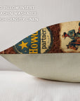 Vintage Cowboy Collage Western Throw Pillow Case Made in America