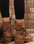 Mila Strap Side Zip Boots
