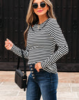 Remi Stripe Double-layer Long Sleeve Top