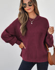 Julietta Mixed Textured Knitted Sweater