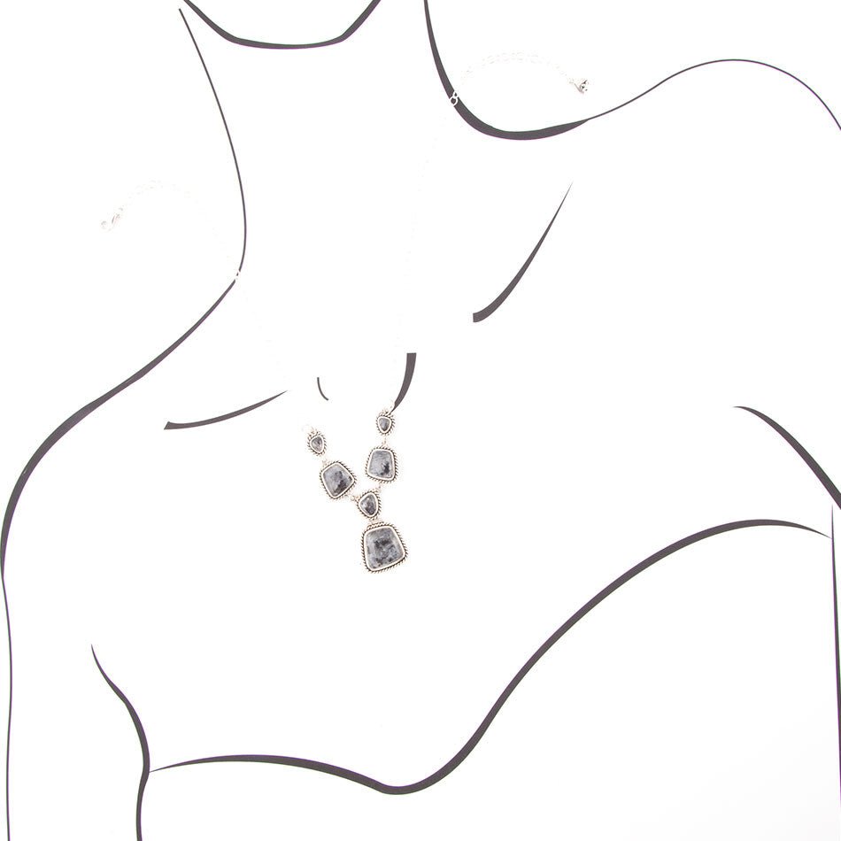 Earth and Sky Labradorite and Sterling Necklace