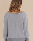 Octavia Drop Shoulder Solid Sweatshirt