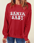 Harper Embroidered Crewneck Christmas Sweatshirt