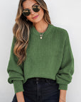 Julietta Mixed Textured Knitted Sweater