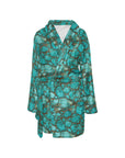 All Turquoise Women's Bath Robe